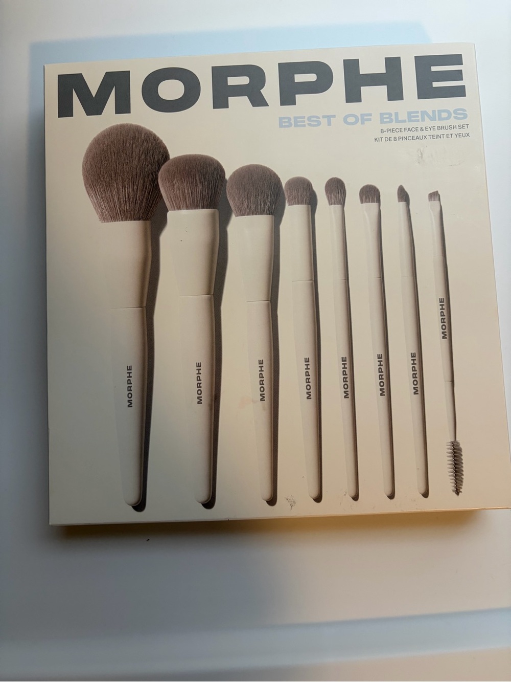 Morphe Best of Blends 8-Piece Face & Eye Brush Set - Cream